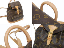 画像をギャラリービューアに読み込む, 極美品 LOUIS VUITTON ルイヴィトン ミニモンスリ リュック バックパック M51137 モノグラム ブラウン 中古 4b001721