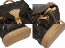 画像をギャラリービューアに読み込む, 極美品 LOUIS VUITTON ルイヴィトン ミニモンスリ リュック バックパック M51137 モノグラム ブラウン 中古 4b001721