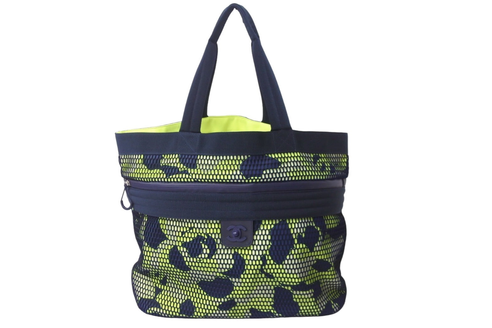 CHANEL シャネル トートバッグ メッシュ カメリア スポーツ