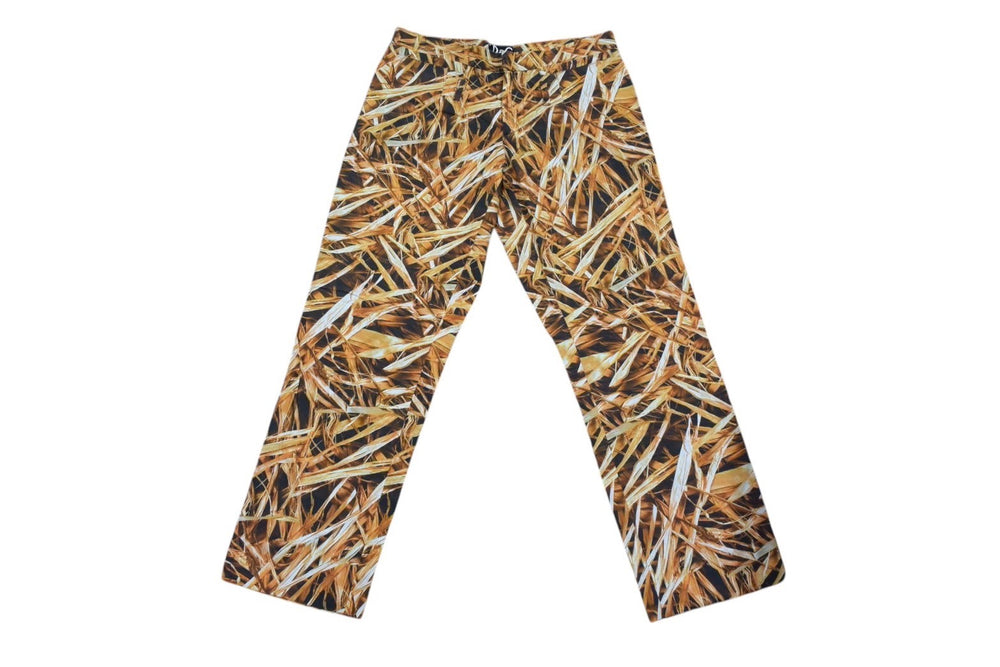 DOLCE&GABBANA ドルチェアンドガッバーナ カモフラージュ柄 パンツ コットン ブラウン サイズ34/48 美品 中古 4b000561
