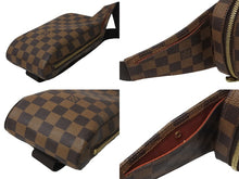 画像をギャラリービューアに読み込む, LOUIS VUITTON ルイヴィトン ダミエ ウエストバッグ ボディバッグ ジェロニモス N51994 ブラウン ゴールド 美品 中古 56108