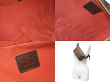 画像をギャラリービューアに読み込む, LOUIS VUITTON ルイヴィトン ダミエ ウエストバッグ ボディバッグ ジェロニモス N51994 ブラウン ゴールド 美品 中古 56108