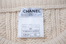 画像をギャラリービューアに読み込む, 極美品 CHANEL シャネル ニット フィッシャーマンセーター PO8000V00293 96P アイボリー サイズ42 中古 56115