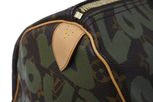 画像をギャラリービューアに読み込む, 新品同様 LOUIS VUITTON ルイヴィトン モノグラム グラフィティ キーポル50 M92196 ブラウン カーキ ゴールド金具 中古 56121
