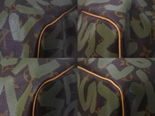 画像をギャラリービューアに読み込む, 新品同様 LOUIS VUITTON ルイヴィトン モノグラム グラフィティ キーポル50 M92196 ブラウン カーキ ゴールド金具 中古 56121