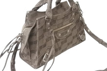 画像をギャラリービューアに読み込む, 新品同様 BALENCIAGA バレンシアガ ショルダーバッグ Neo Cagole XS 22AW 696495 コットンキャンバス シルバー金具 中古 56181