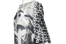 画像をギャラリービューアに読み込む, CHANEL シャネル 半袖Ｔシャツ チュニック ライオン ホワイト ブラック コットン シルク 36 P37343V27082 美品 中古 56183