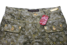 画像をギャラリービューアに読み込む, LOUIS VUITTON ルイヴィトン 村上隆 カモフラ デニムパンツ 2008aw RW082W WNPA18CON 美品 中古 56193