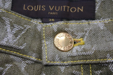 画像をギャラリービューアに読み込む, LOUIS VUITTON ルイヴィトン 村上隆 カモフラ デニムパンツ 2008aw RW082W WNPA18CON 美品 中古 56193