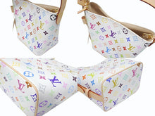 画像をギャラリービューアに読み込む, 新品未使用 LOUIS VUITTON ルイヴィトン ハンドバッグ オールインBB 2025 M13089 モノグラム マルチカラー ホワイト 村上隆 ゴールド金具 中古 4b005