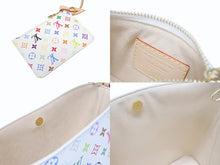 画像をギャラリービューアに読み込む, 新品未使用 LOUIS VUITTON ルイヴィトン ハンドバッグ オールインBB 2025 M13089 モノグラム マルチカラー ホワイト 村上隆 ゴールド金具 中古 4b005