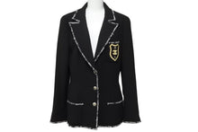 画像をギャラリービューアに読み込む, CHANEL シャネル ジャケット エンブレム プラダを着た悪魔 P24952V12963 05C サイズ40 ブラック 美品 中古 56249