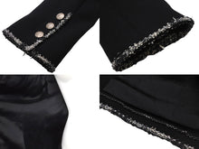 画像をギャラリービューアに読み込む, CHANEL シャネル ジャケット エンブレム プラダを着た悪魔 P24952V12963 05C サイズ40 ブラック 美品 中古 56249