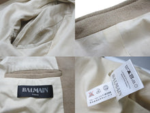 画像をギャラリービューアに読み込む, BALMAIN バルマン ジャケット ライダースジャケット バイカー スウェット T266 C140 美品 中古 56254