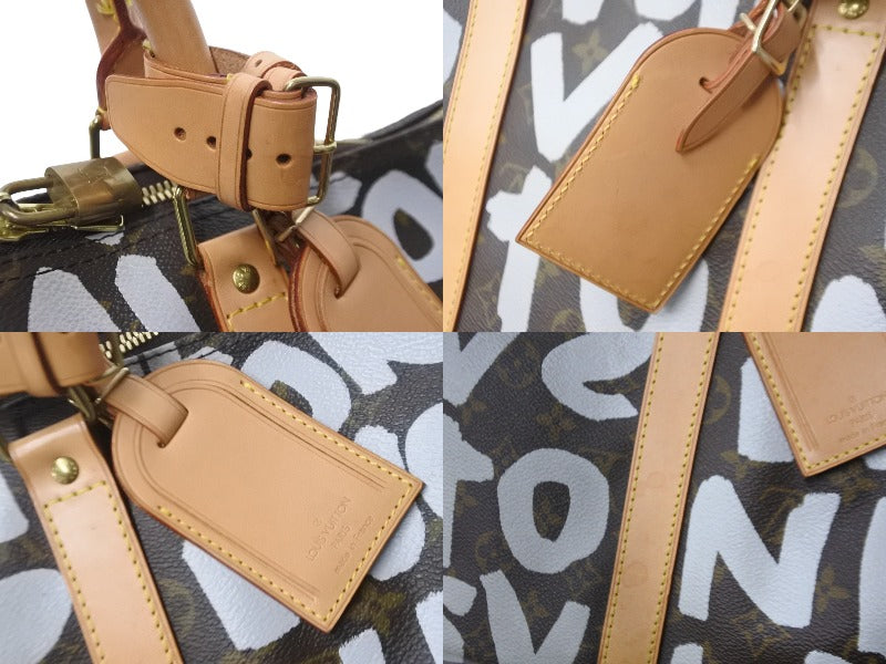 LOUIS VUITTON ルイヴィトン ボストンバッグ M92197 モノグラムグラフィティ キーポル50 ブラウン ゴールド金具 良品 中古  56297 – Casanova Vintage