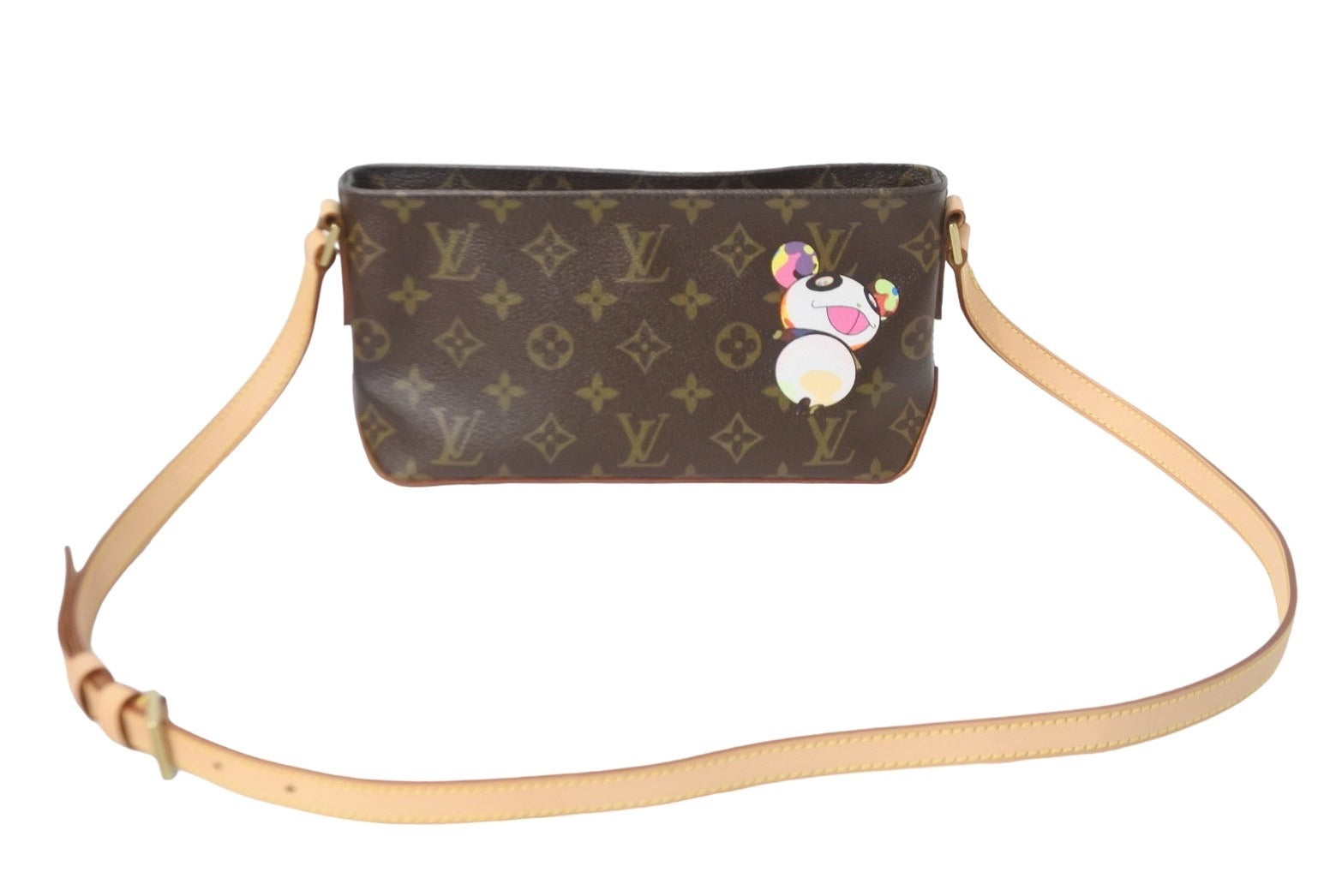 新品同様 LOUIS VUITTON ルイヴィトン ショルダーバッグ トロター モノグラムパンダ 村上隆 ポシェット M51241 中古 56311  – Casanova Vintage