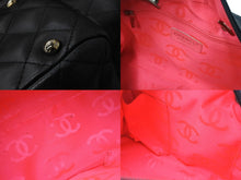 画像をギャラリービューアに読み込む, CHANEL シャネル カンボンライン マルチポケットハンドバック 10番代 A25173 ブラック ピンク シルバー金具 美品 中古 56316