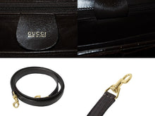画像をギャラリービューアに読み込む, 新品同様 GUCCI グッチ ハンドバッグ 2WAY ショルダーバッグ ブラウン クロコ バンブー レザー 000 01 018 中古 56319