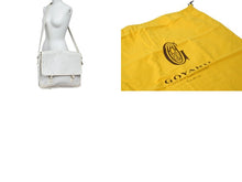 Load image into Gallery viewer, GOYARD ゴヤール ショルダーバッグ グランブルーGM ヘリンボーン柄 ARN020081 PVC レザー ホワイト シルバー金具 良品 中古 56320