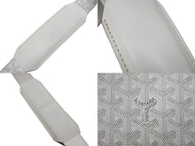 Load image into Gallery viewer, GOYARD ゴヤール ショルダーバッグ グランブルーGM ヘリンボーン柄 ARN020081 PVC レザー ホワイト シルバー金具 良品 中古 56320