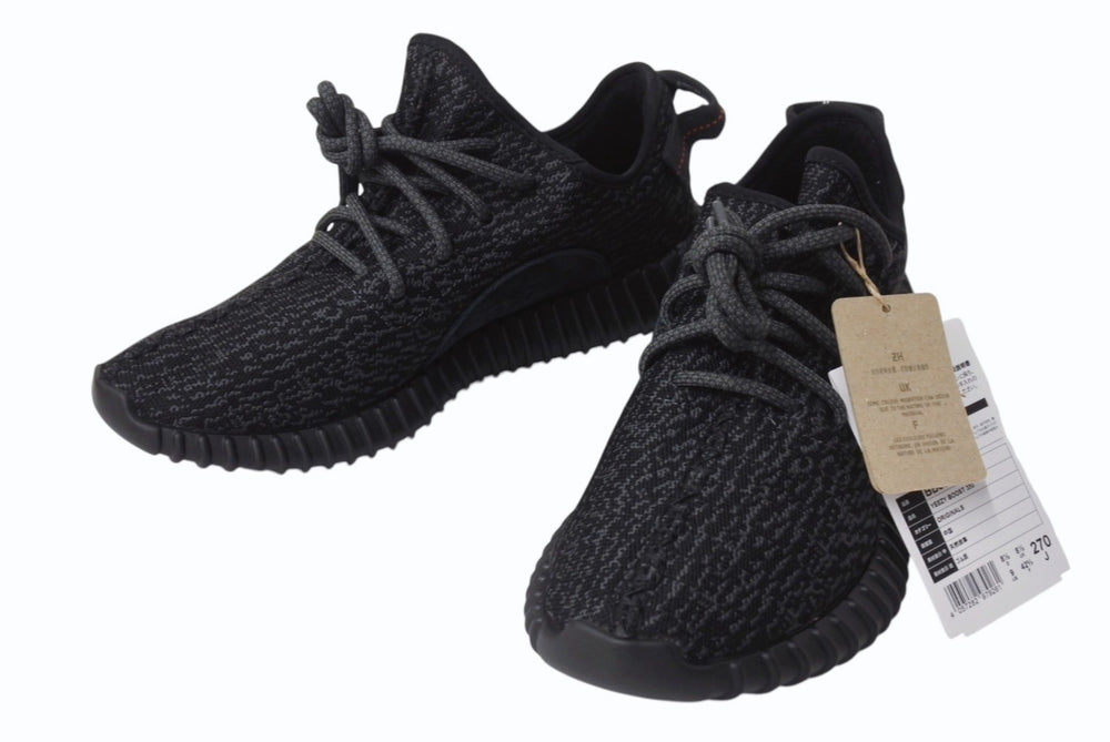 新品未使用 ADIDAS アディダス YEEZY Boost 350 イージーブースト350 スニーカー BB5350 サイズUS9 27cm パイレートブラック 中古 4b005634