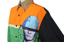 Load image into Gallery viewer, PRADA プラダ 長袖シャツ 20SS UCN276 S201 1WCK オレンジ グリーン ブラウン サイズXS 美品 中古 56348