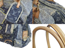 画像をギャラリービューアに読み込む, LOUIS VUITTON ルイヴィトン モノグラム デニム パッチワーク ボウリィ ショルダーバッグ M95377 グレー 良品 中古 56352