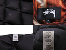 画像をギャラリービューアに読み込む, 新品同様 STUSSY ステューシー ダウンベスト キルティング リバーシブル 23ss ブラウン ブラック サイズM 中古 56359
