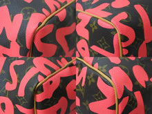 画像をギャラリービューアに読み込む, 新品同様 LOUIS VUITTON ルイヴィトン モノグラム グラフティ キーポル50 ボストンバッグ ピンク スプラウス M93698 中古 56380