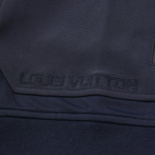 将图片加载到图库查看器，新品未使用 LOUIS VUITTON ルイ ヴィトン ナイロン ジップトラックジャケット ポリエステル シルク ネイビー 中古 4a005639