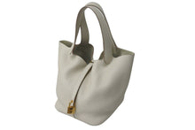 Load image into Gallery viewer, 極美品 HERMES エルメス ピコタンロックMM ハンドバッグ C刻印 トリヨンクレマンス ベトン グレー 中古 56471
