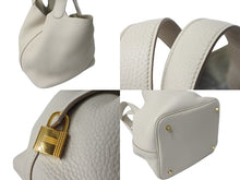 Load image into Gallery viewer, 極美品 HERMES エルメス ピコタンロックMM ハンドバッグ C刻印 トリヨンクレマンス ベトン グレー 中古 56471