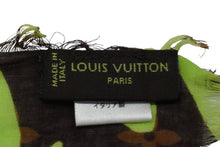 画像をギャラリービューアに読み込む, LOUIS VUITTON ルイヴィトン スカーフ パレオ モノグラム グラフィティ ヴェール ネオングリーン M72387 美品 中古 56483