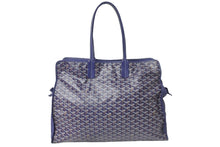 画像をギャラリービューアに読み込む, 極美品 GOYARD ゴヤール トートバッグ キャリーバッグ ペット用 アーディGM ネイビー シルバー金具 中古 56492