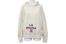 Load image into Gallery viewer, CHANEL シャネル カシミヤパーカー LA PAUSA P60446K46041 ホワイト ブラック レッド サイズ36 美品 中古 56546