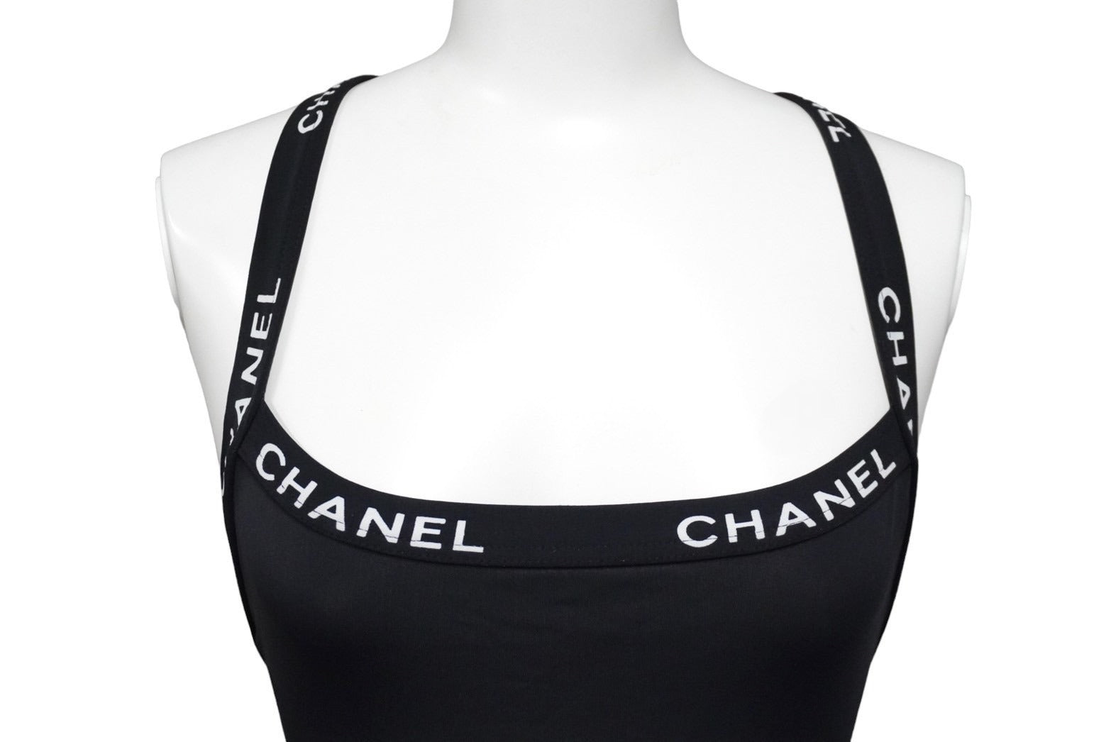 CHANEL シャネル スイムウェア 水着 ロゴ ワンピース 1990年 ヴィンテージ カール・ラガーフェルド ブラック 34 美品 中古 56547  – Casanova Vintage