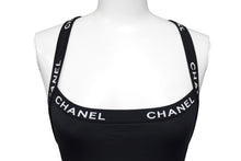 Load image into Gallery viewer, CHANEL シャネル スイムウェア 水着 ロゴ ワンピース 1990年 ヴィンテージ カール・ラガーフェルド ブラック 34 美品 中古 56547