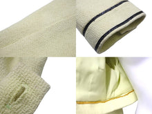 画像をギャラリービューアに読み込む, CHANEL シャネル ノーカラー ジャケット 95P グリーン アウター ココボタン ロゴ PO4840VO4018 サイズ40 良品 中古 56567