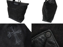画像をギャラリービューアに読み込む, CHROME HEARTS クロムハーツ トートバッグ デニムトートバッグ ダガー ナイテッドアローズ25周年 250個限定 美品 中古 56627