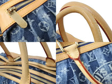 画像をギャラリービューアに読み込む, LOUIS VUITTON ルイヴィトン モノグラムデニム カバレイエGM 2way ショルダーバッグ ブルー ゴールド金具 M95336 美品 中古 56641