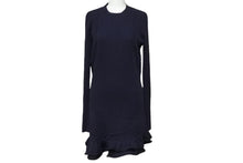 画像をギャラリービューアに読み込む, BALENCIAGA バレンシアガ ワンピース レディース ネイビー ウール サイズ38 329099 美品 中古 56647