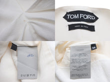 Load image into Gallery viewer, TOM FORD トムフォード ノースリーブ ニット デザイン ギミック トップス ホワイト TS1441FAX038 サイズ38 美品 中古 56650