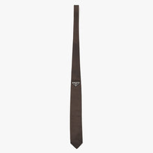 将图片加载到图库查看器，極美品 PRADA プラダ Re-Nylon ネクタイ ギャバジン ネクタイ UCR77 ダークブラウン ファッション小物 アクセサリー 中古 4a005667