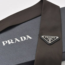 将图片加载到图库查看器，極美品 PRADA プラダ Re-Nylon ネクタイ ギャバジン ネクタイ UCR77 ダークブラウン ファッション小物 アクセサリー 中古 4a005667