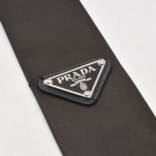 将图片加载到图库查看器，極美品 PRADA プラダ Re-Nylon ネクタイ ギャバジン ネクタイ UCR77 ダークブラウン ファッション小物 アクセサリー 中古 4a005667