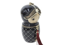 画像をギャラリービューアに読み込む, 博物館級 新品同様 CHANEL シャネル ハンドバッグ マトリョーシカ A69809Y06759 16番台 ブラック ゴールド金具 中古 56676