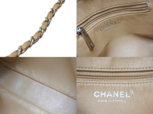 画像をギャラリービューアに読み込む, CHANEL シャネル ココマーク チェーンショルダーバッグ マトラッセ スクエア 10番台 ベージュ シルバー金具 良品 中古 56692