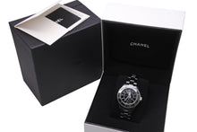 画像をギャラリービューアに読み込む, 新品未使用 CHANEL シャネル 時計 J12 マドモアゼル ラパウザ 38MM H7609 セラミック 自動巻 黒文字盤 中古 56699