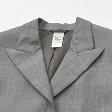 将图片加载到图库查看器中。 極美品 GIANNI VERSACE ジャンヌヴェルサーチ テーラードジャケット ウール レーヨン グレー サイズ38 中古 4a005674