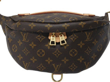 画像をギャラリービューアに読み込む, 極美品 LOUIS VUITTON ルイヴィトン バムバッグ ボディバッグ ウエストバッグ M43644 モノグラム ブラウン ゴールド金具 中古 4b005674